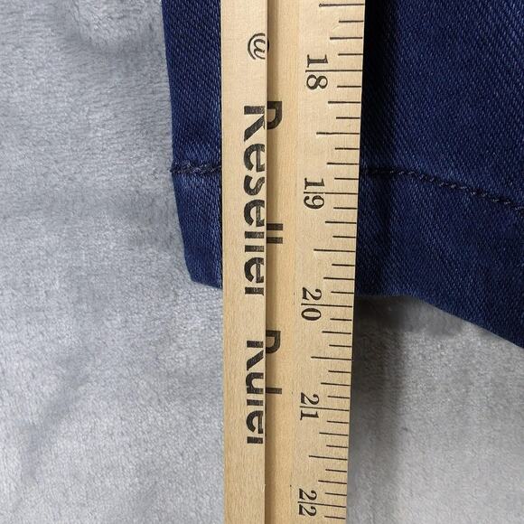 Kim Rogers Knit Pull On Capri Pants Womens 18W Blue Super Stretch Dark Wash New - Picture 5 of 14